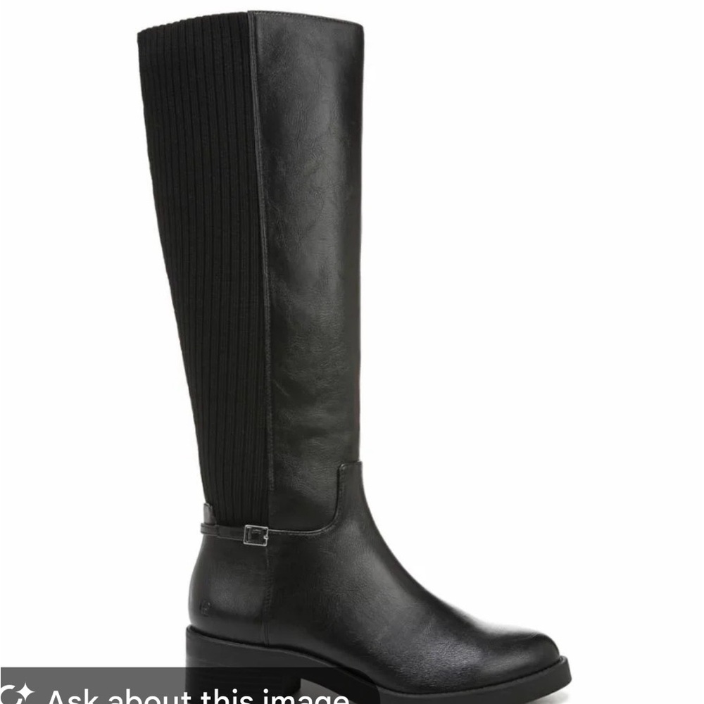 Life Stride Elegant Black Knee High Riding Boots